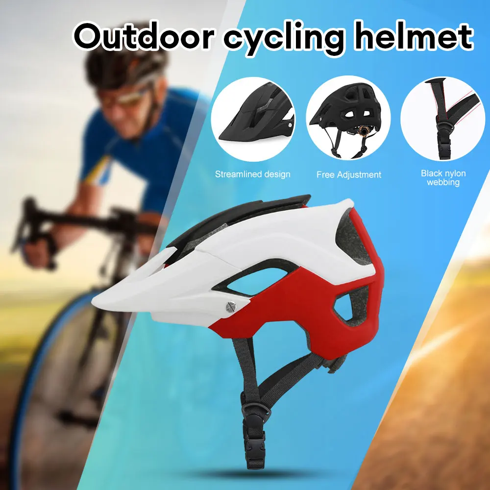 

Outdoor DH Bicycle Helmet Integrally-molded Road Mountain Bike Helmet Ultralight Racing Riding Cycling Helmet For Cycling Equip