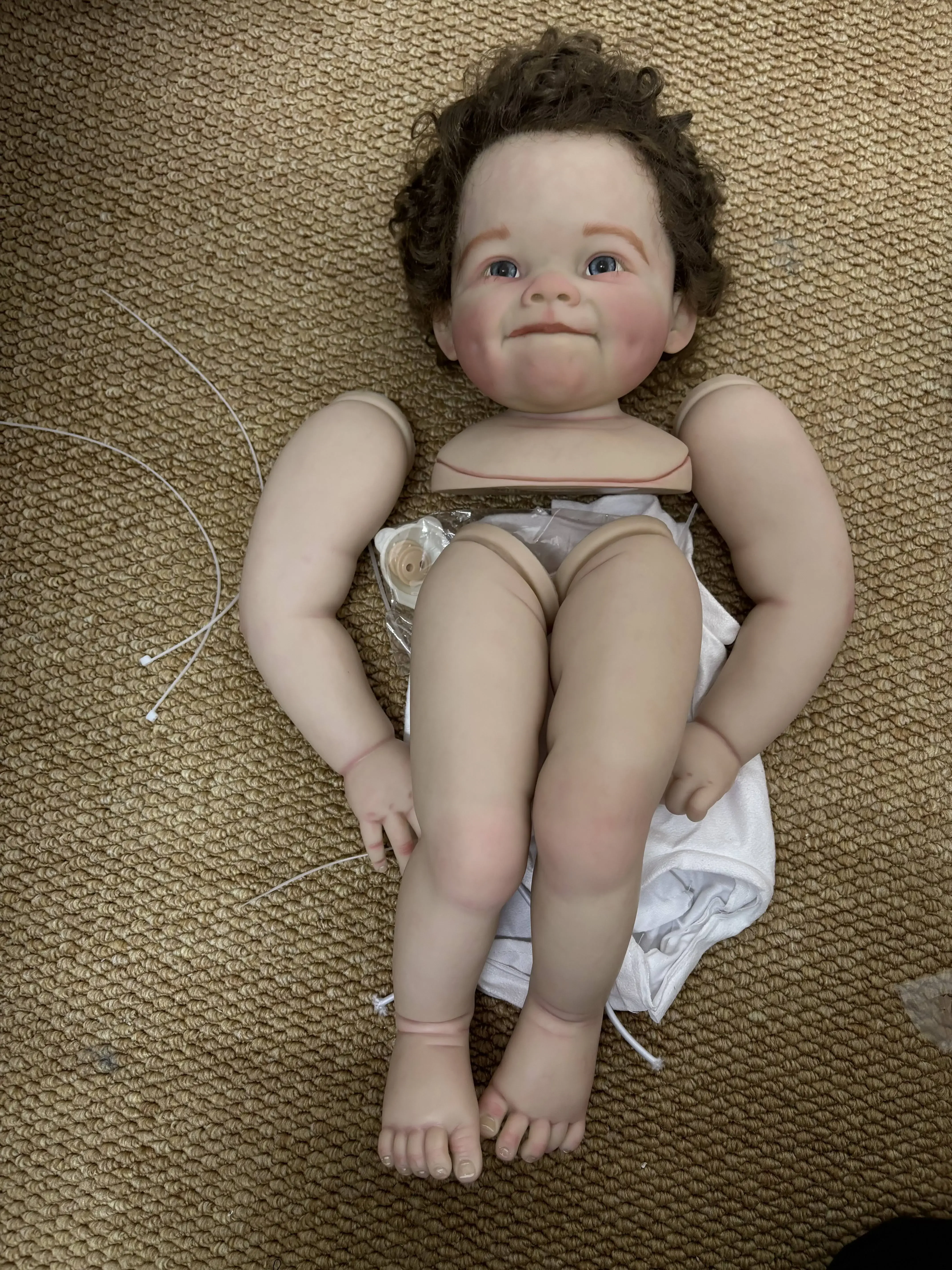EGO индивидуальная ограниченная поставка 28 дюймов Reborn Baby Raya с ручной росписью
