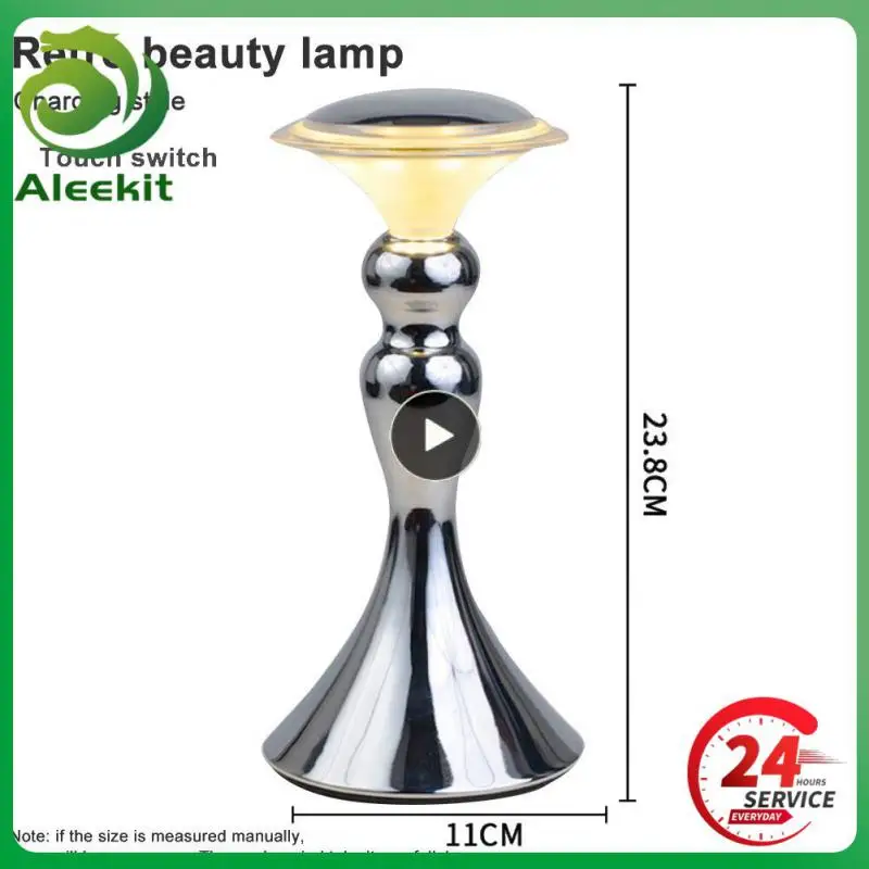 

Rechargeable Cordless LED Table Lamp Portable Metal Desk Lamp Touch Switch 3-Level Brightness Night Light For Bedroom Restaurant