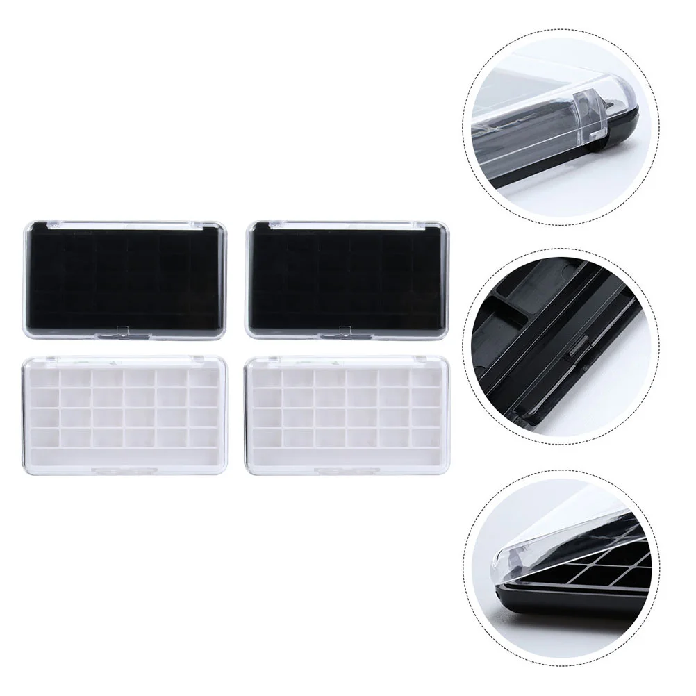 

Empty Makeup Eyeshadow Box Storage Case Lipstick Depotting Shadow Eye Container Clear Pallet Containers Organizer Blush