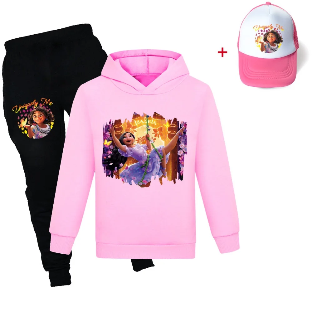 

3pcs Disney Encanto Teen Boys Spring Autumn Cartoon Print Cozy Hoodie Kids Clothing Set Girls Sweatshirts 2-16Y