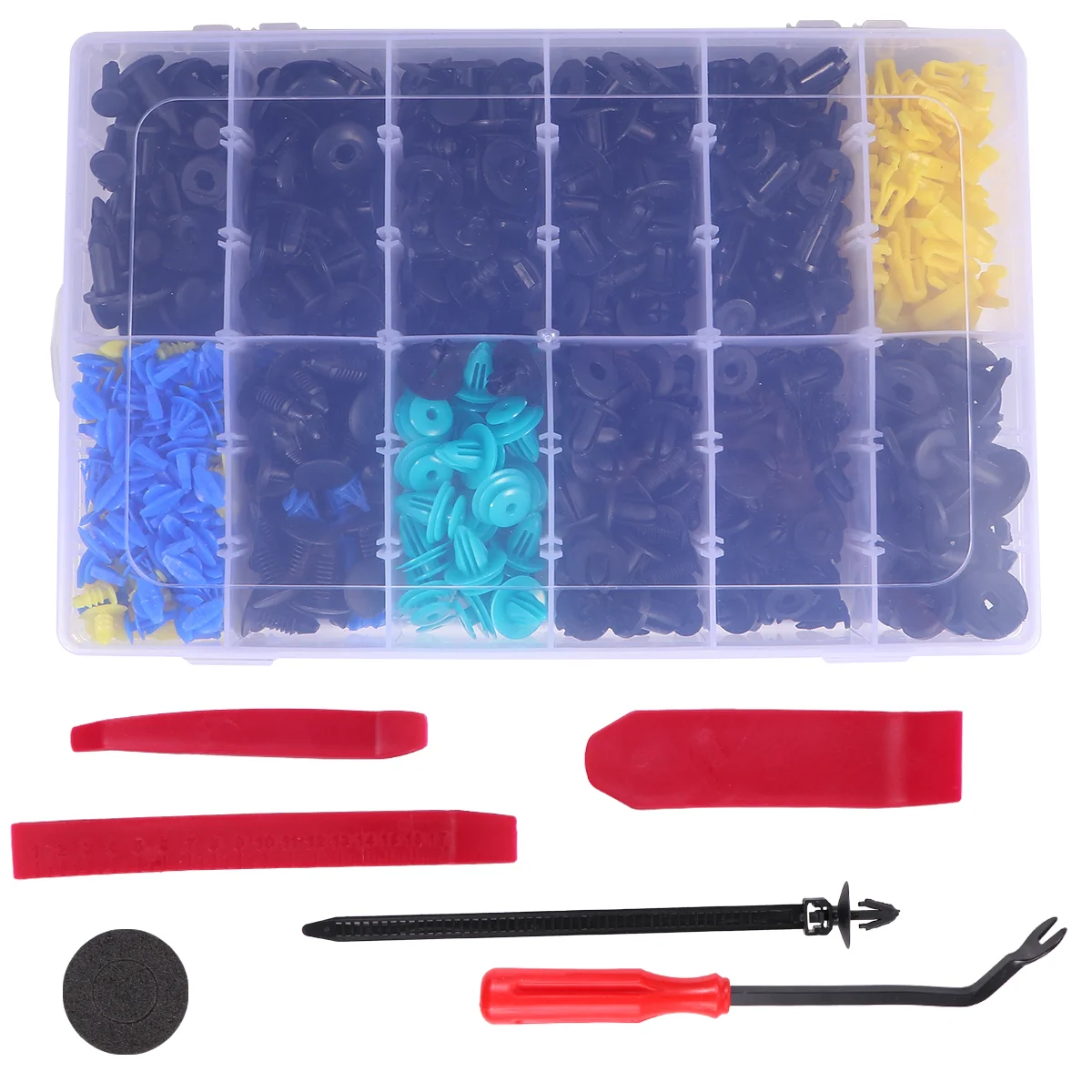 

640 Pcs Body Kit Box Buckle Repair Panel Remover Car Bumper Tool Cover Automobile Plastic Fasteners Trim Clips