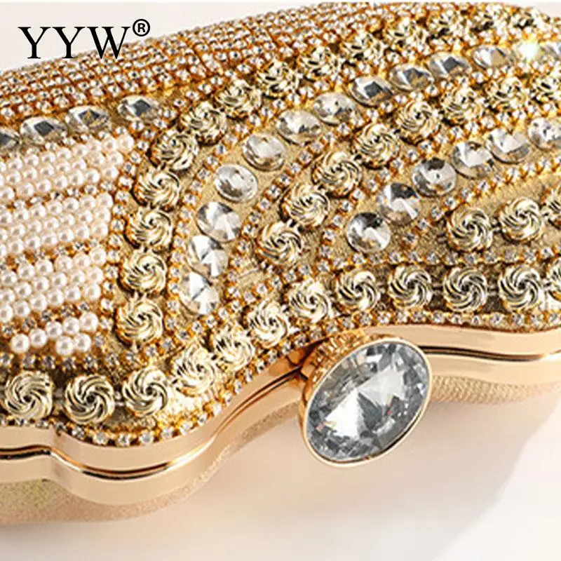Luxury Diamond Bling Women Evening Handbag Fashion Shiny Rhinestone Irregular Wedding Bridal Prom Clutch Purse Bag with Tassel