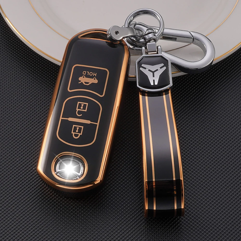 

TPU Car Remote Key Case Cover Shell Fob Keychain For Mazda 2 3 6 Atenza Axela Demio CX-5 CX5 CX-3 CX7 CX8 CX-9 MX-5 Accessories