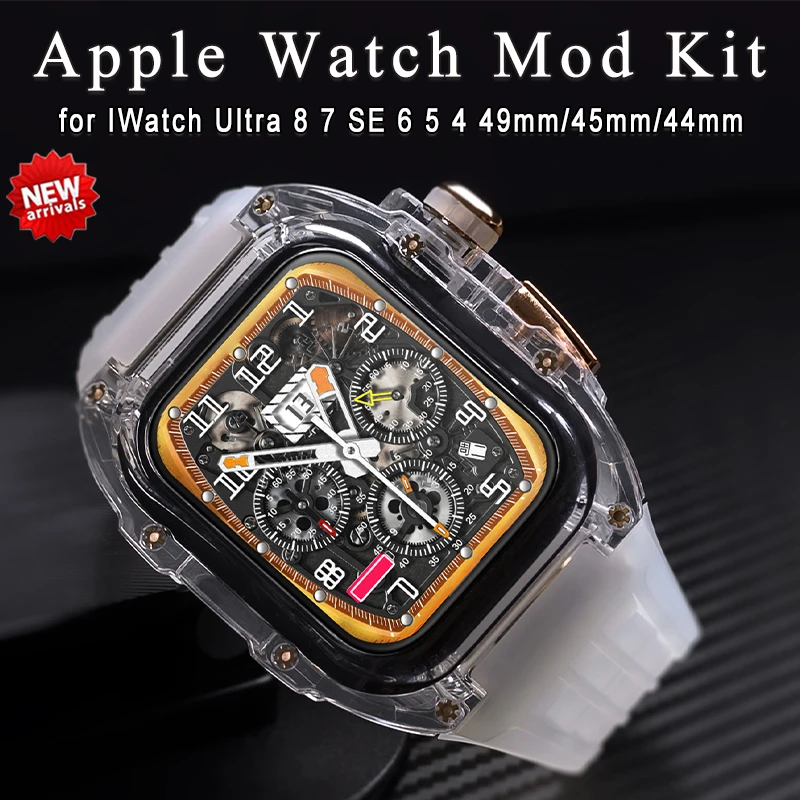 

Роскошный прозрачный ремешок для часов Apple Watch Ultra Band 49 мм 45 мм 44 мм