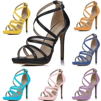 chmile chau sexy fashion dress party shoes women open toe thin high heels gladiator rome buckle lady heeled sandals 0640a 4