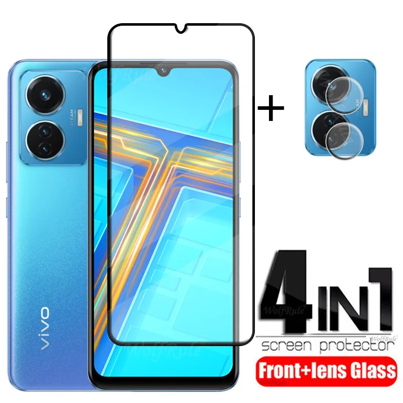 

4-in-1 For Vivo T1 Snapdragon 680 Glass For Vivo T1 Snapdragon 680 Glass Screen Protector For Vivo T1 Snapdragon 680 Lens Glass