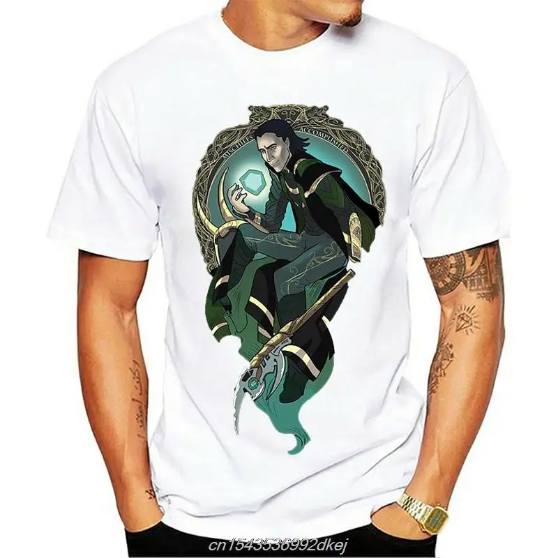 

The Darkness In Me Loki T Shirt Leisure Homme Tee Shirt Print Tees Casual Top Design Short-sleeved Men Women Cartoon O-neck