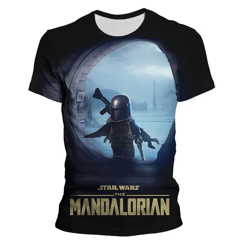 Футболка Disney The Mandalorian Baby Yoda для мальчиков женщин и детей футболка с 3d принтом