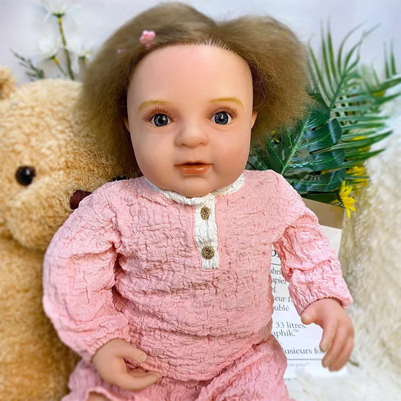 

24inch 60CM Reborn Baby Simulation Doll Realistic Lifelike Vinyl Soft Silicone Bebe Real Looking Baby Dolls Christmas Gift Boys