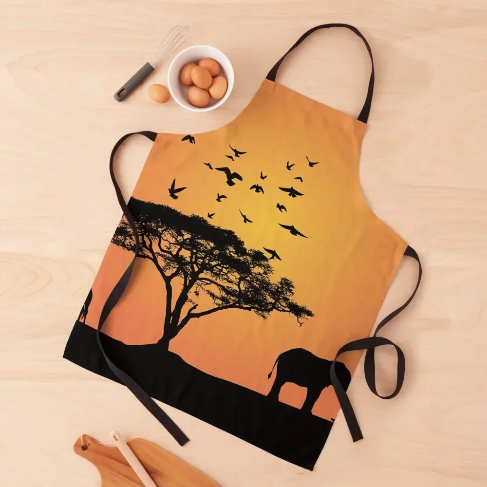 Африканский вечерний фартук Саванна униформа шеф-повара новогодний