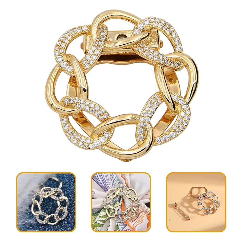 

Scarf Ring Buckle Scarf Clasp Clip Clothing Wrap Holder Clothing Decoration