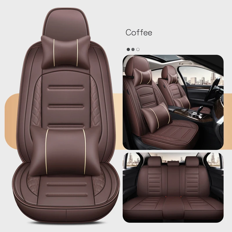 

WLMWL Leather Car Seat Cover for Honda All Models civic fit CRV XRV Accord Odyssey Jazz City car accessories Car-Styling
