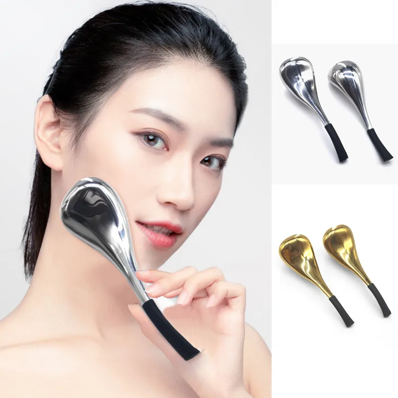 

2 Pcs Ice Globes Metal Face Massager Gold Cryo Sticks Face Roller Cold Heat Relief Beauty Facial Massage SPA Tools Health Care