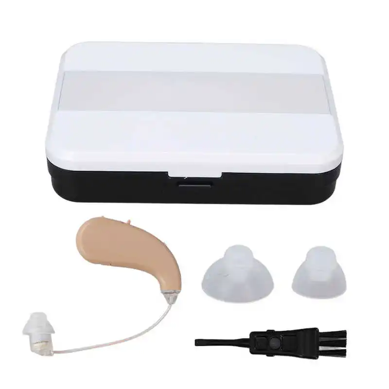 

Hearing Aid Device Ergonomic ABS Clear Sound Quality Portable Hearing Assist Device Professional with Cleaning Box for Home