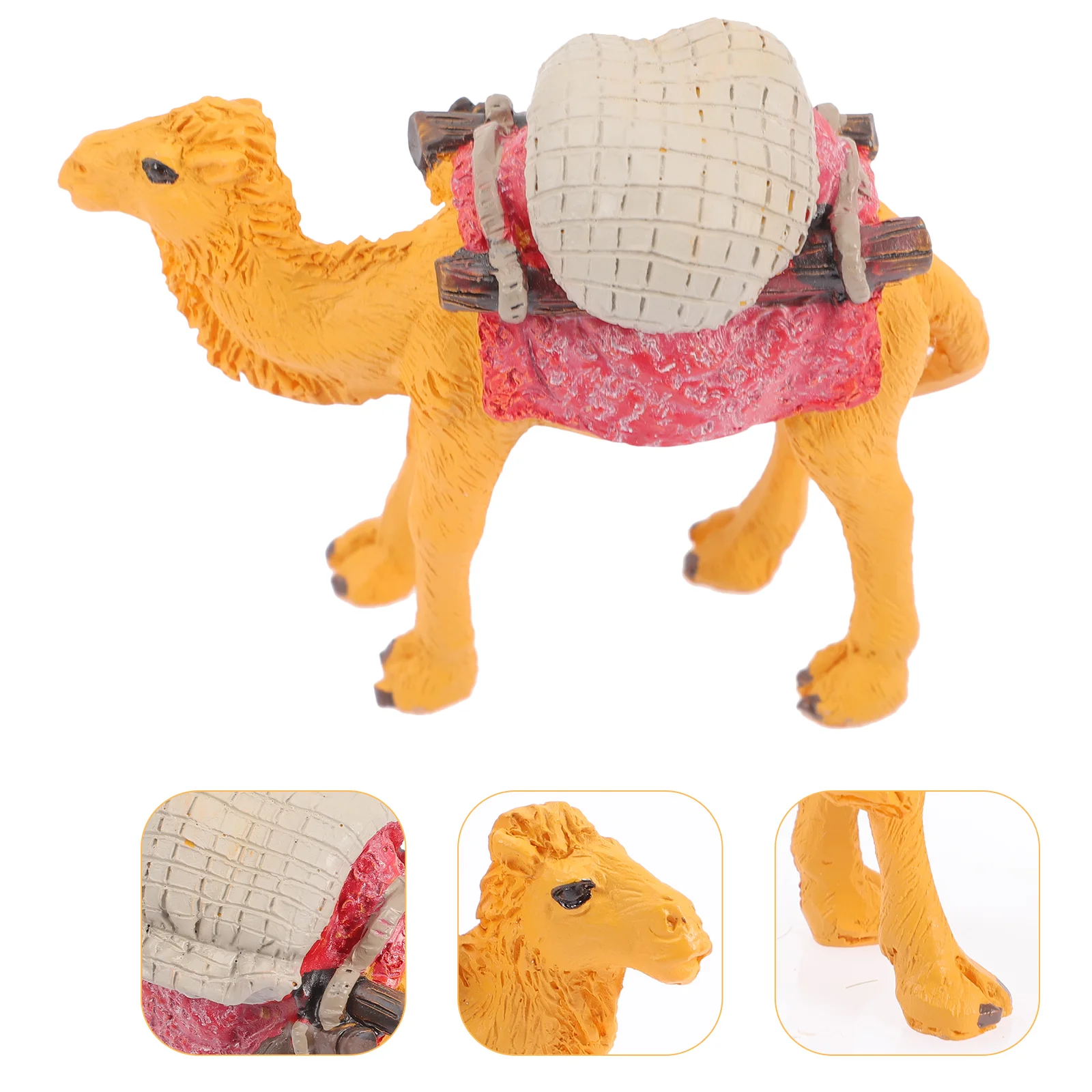 

Miniature Toys Miniature Camel Sculpture Llama Toy Desert Animals Cake Decorating Camel Decor Statue Mini Simulation Camel