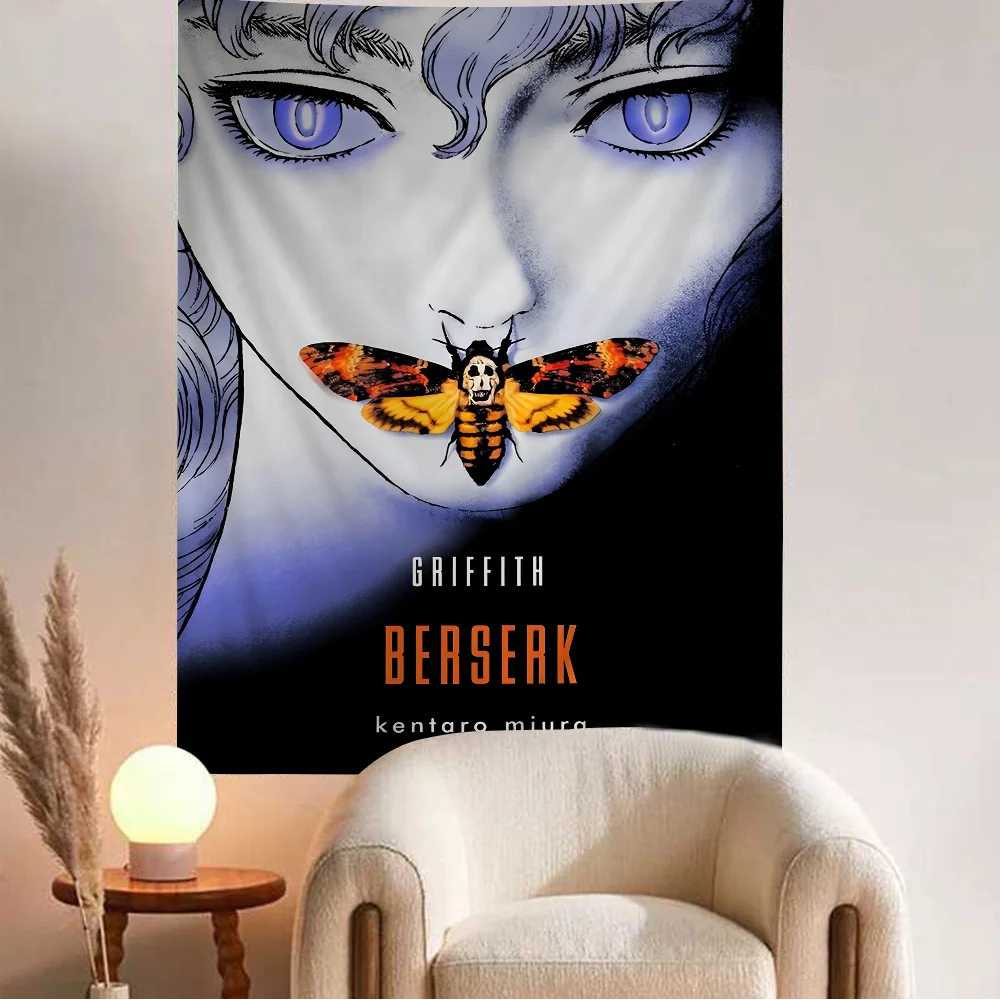 Kentaro Miura Berserk аниме гобелен висит Таро хиппи настенные коврики домашний декор в