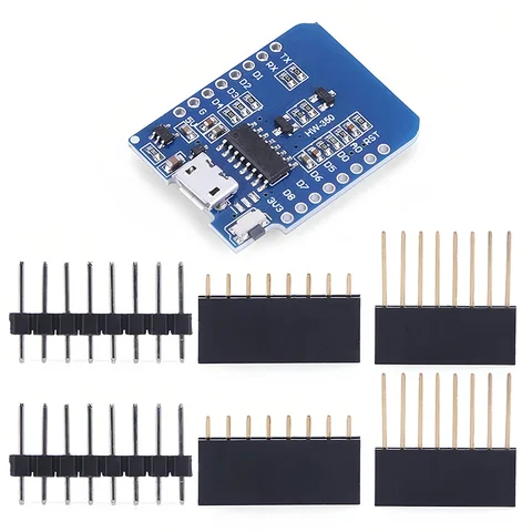 1-10 шт. WeMos D1 Mini TYPE-C/Micro USB ESP8266 ESP-12F CH340G V2 модуль WiFi D1 мини-плата разработки 3,3 В с контактами для Arduino