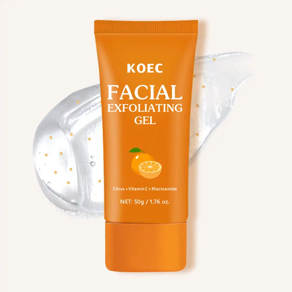 Фото 50 г. Гель для лица KOEC Citrus Vitamin C отшелушивающий, глубоко очищающий, успокаивающий, увлажняющий, нежирный, легкий, с алоэ вера и ниацинамидом №5