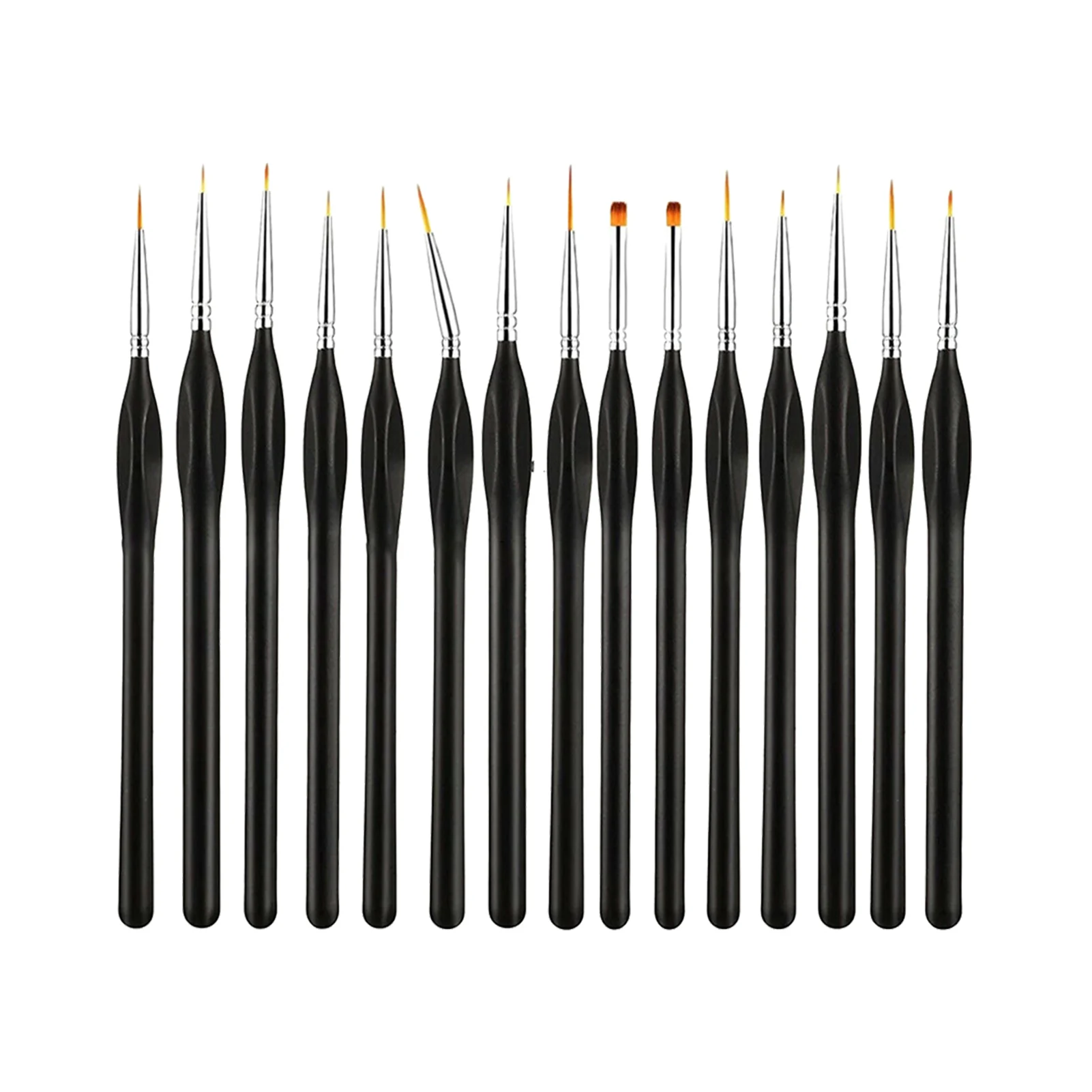 

15pcs Drawing On Canvas Beginner DIY Painting Tool Detail Paint Brush Set Home School Acrylic Color Watercolor Gift Nylon Hair