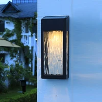 outdoor waterproof led solar wall lamp modern style garden decoration solar courtyard street light