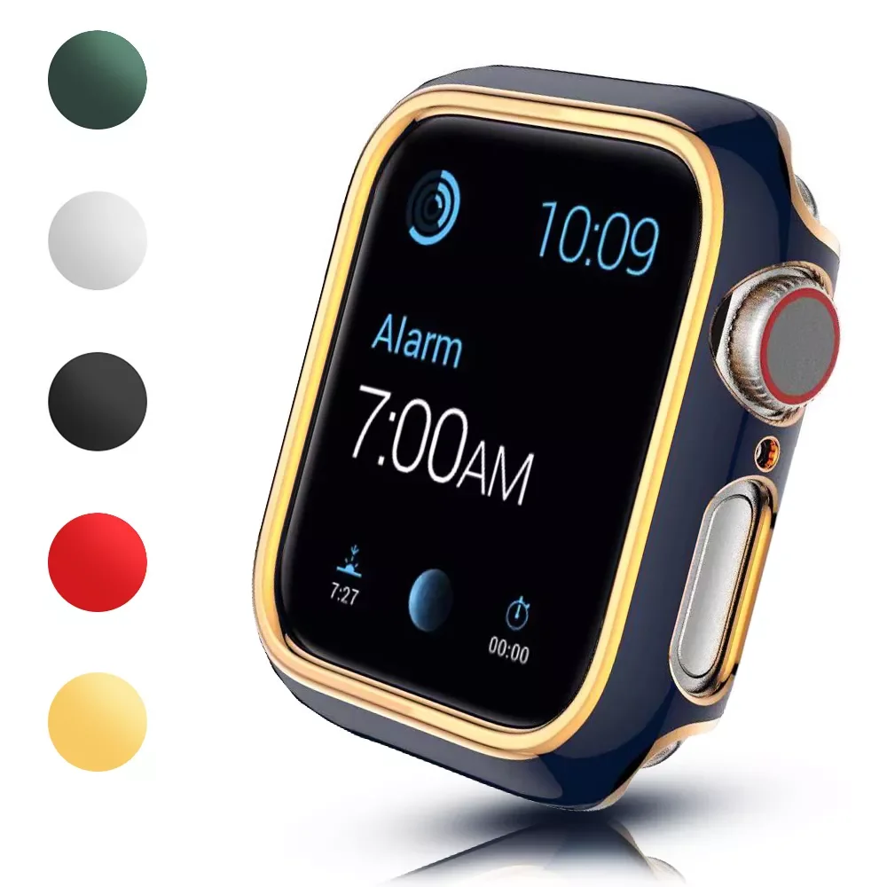 

Hollow PC Protector Case for Apple Watch 7 Cover Series 6 SE 5 4 3 Bumper 45mm 41mm 44mm 40mm 38mm 42mm for Iwatch Hard Frame