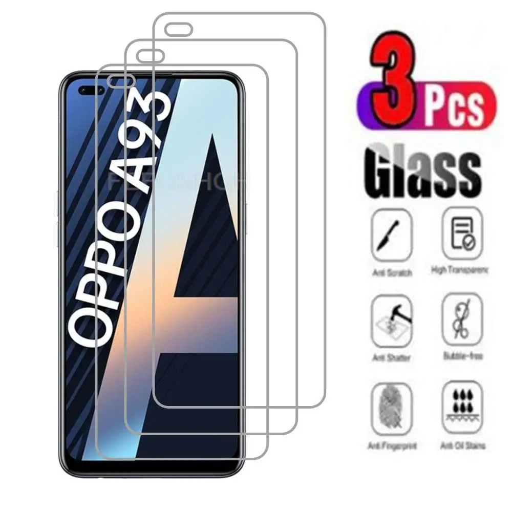 

3 шт. Оригинальное защитное закаленное стекло для OPPO A93 4G 6,43 дюйма OPPO F17 Pro Reno4 F Reno4 Lite Защитная пленка для экрана телефона