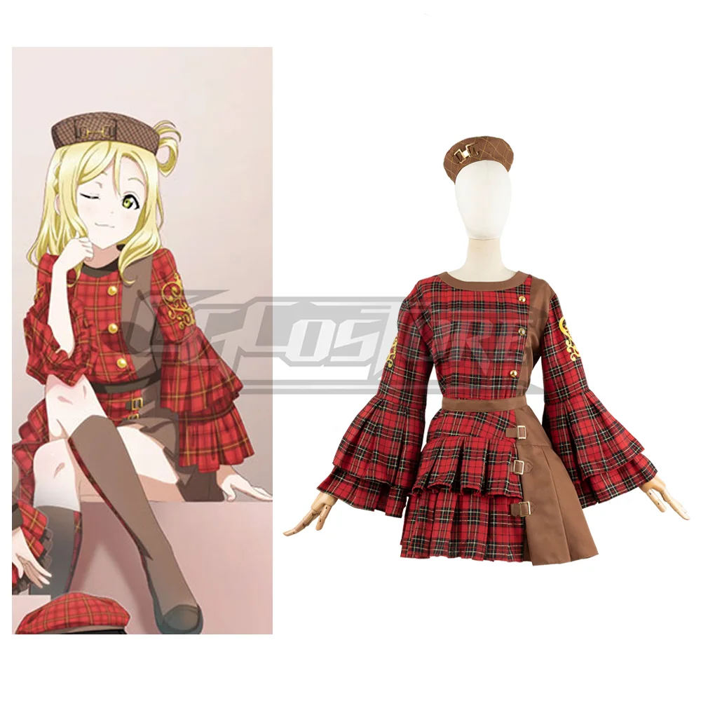 Люблю жить! Мари Охара Косплей Костюм Аниме Платья Рождество Хэллоуин Бесплатная