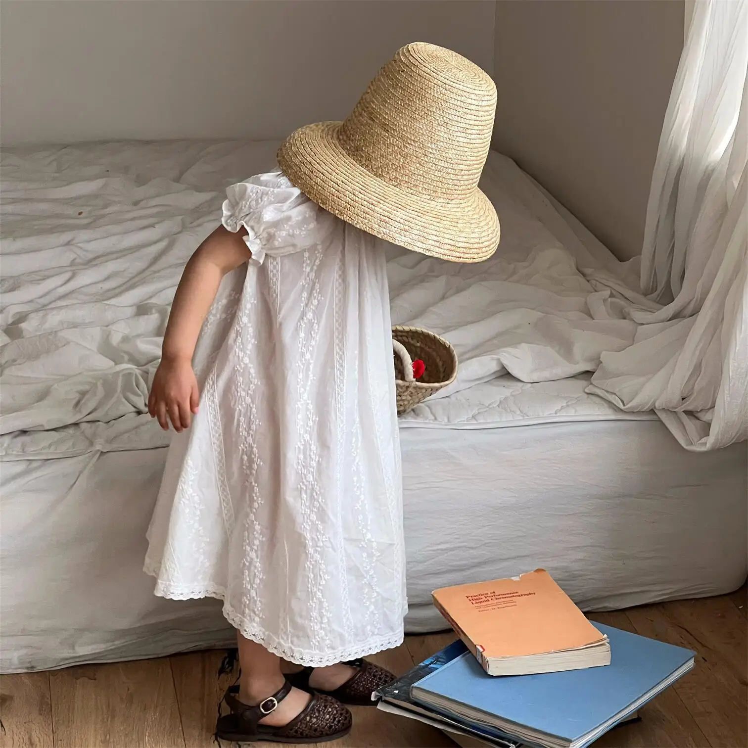 Олень jonmi 2023 летние платья принцессы для маленьких девочек с вышивкой и