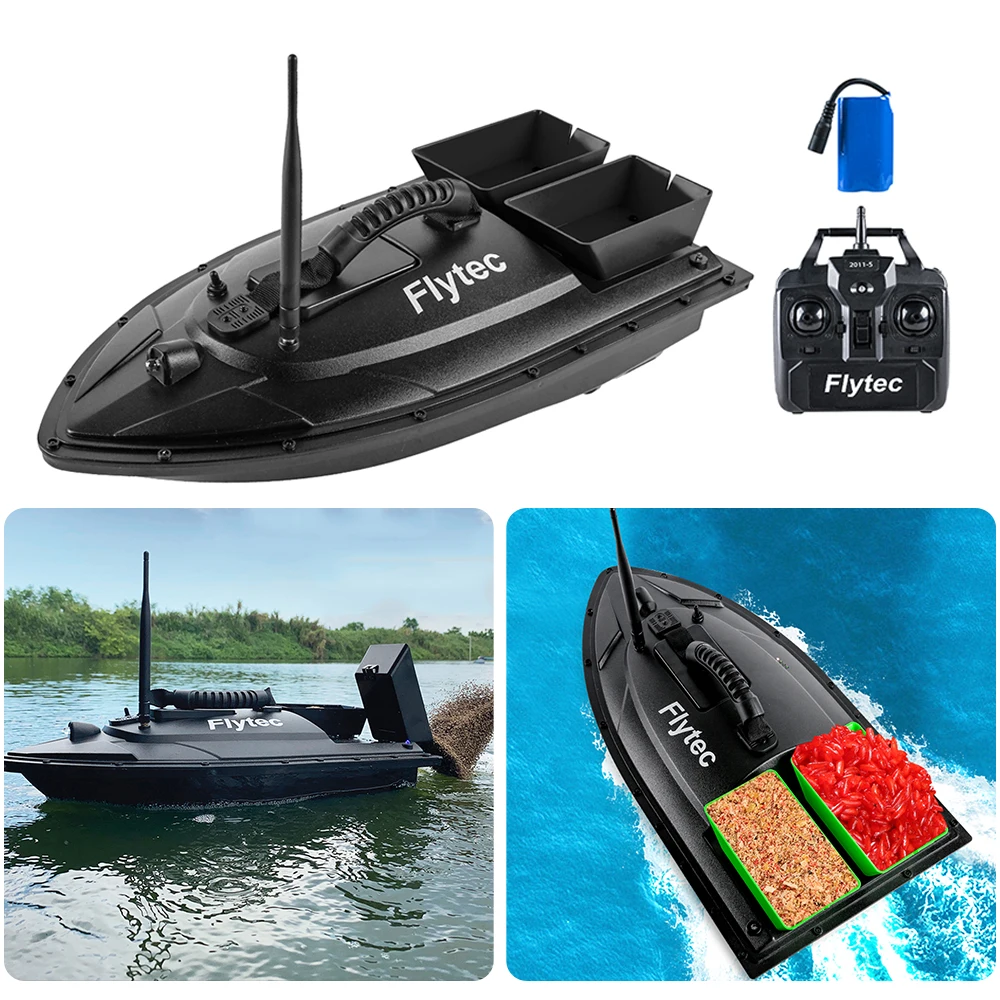 

Remote Control RC Fishing Bait Boat 1.5KG Loading 500m Fish Finder with GPS Auto Cruise Control Remote Control Fishing Bait Boat