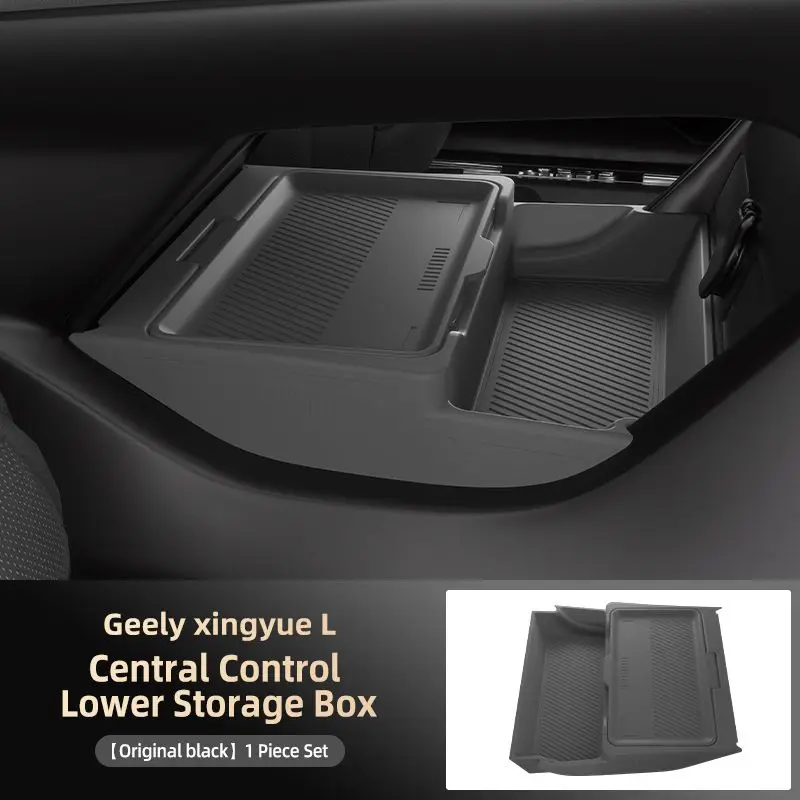 

Автомобильный ящик для хранения для Geely Xingyue L 2024, Monjaro, подлокотник с автоматическим центральным управлением, подслойный органайзер, силиконовые принадлежности для хранения