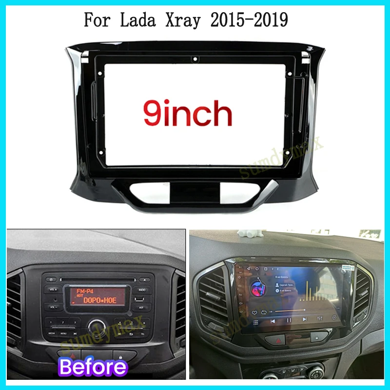 

9inch big screen android Car radio Frame Adapter Kits Fascia Panel For LADA XRAY 2015-2019 car panel Trim Dashboard Panel