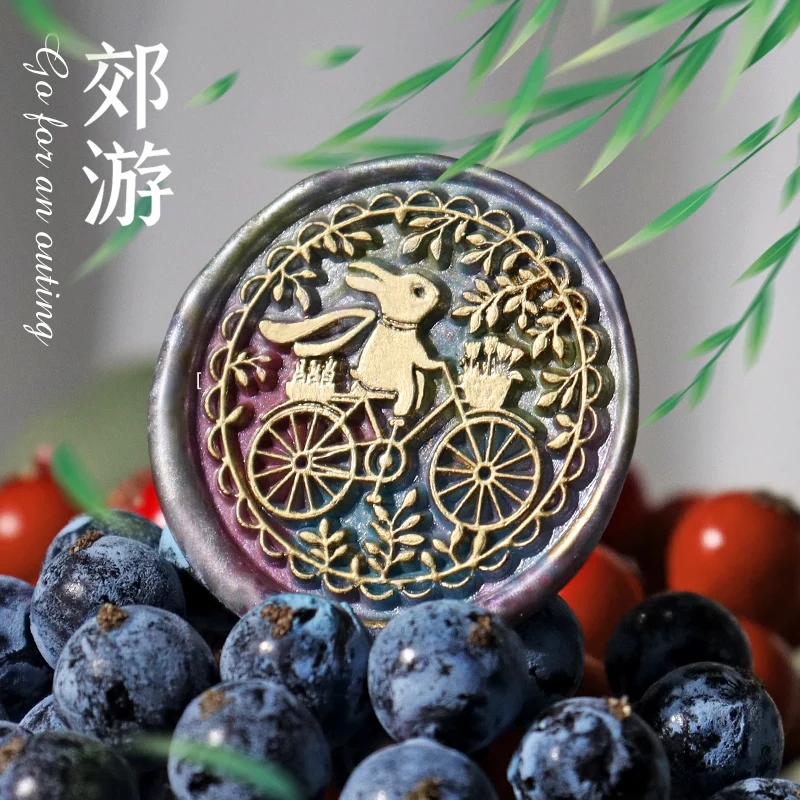 

3CM Cute Rabbit Seal Head Replaceable Wax Seal Stamp Retro Antique Scrapbook Stamp Festival Craft Wedding Decor