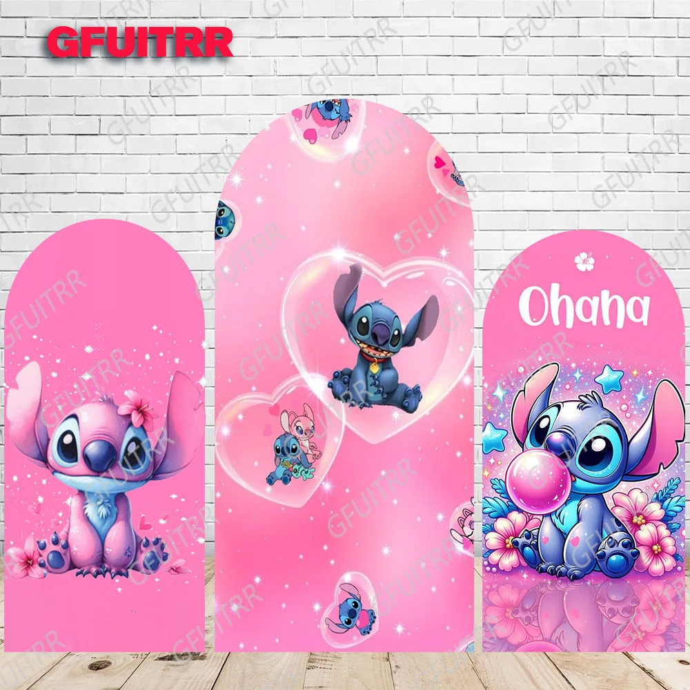 Фон для стежки и анге чехол арки ярко-розовый детский день рождения украшение