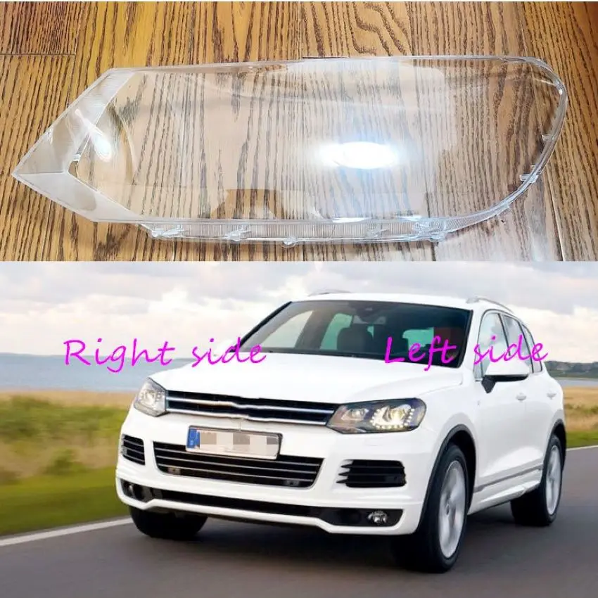 

For Volkswagen VW Touareg 2011 2012 2013 2014 2015 2016 Car Halogen Headlight cover Headlamp Lens Auto Shell Cover