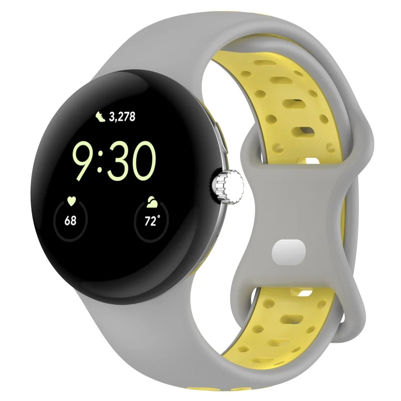 

Fashion silicone band smartwatch strap for Pixel watc Replaceable watchband