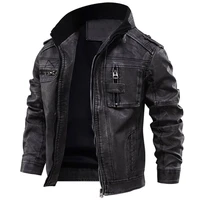 leather jacket man jackets male cool moto motorcycle outerwears jackets