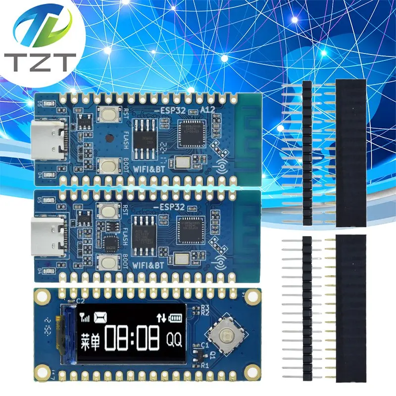 Макетная плата ESP32 C3 материнская с ЖК-дисплеем встроенная антенна 2 4G 32Pin IDF WiFi +