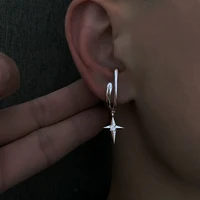yadelai 2022 new trend men earrings personality ethnic style cross earring korean version of the niche design earrings jewelry
