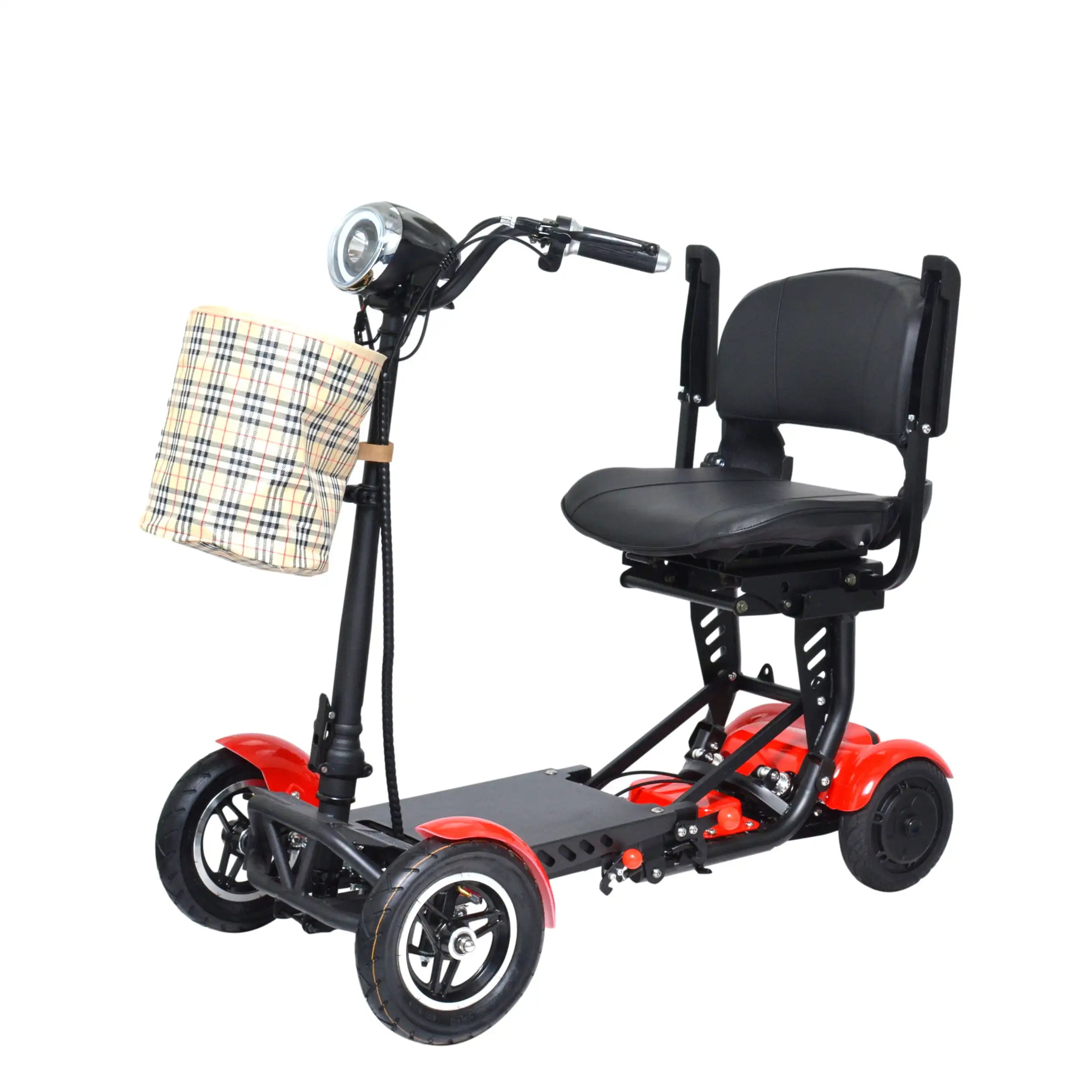 

4 Wheel Motorized Mobility Scooter, Strong Double Motors Wide Seat