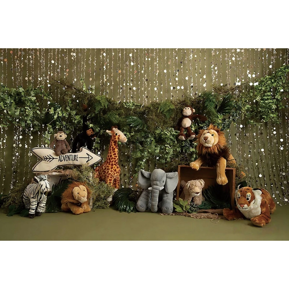 Фон для фотосъемки с изображением джунглей |