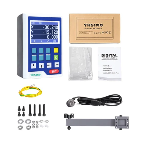 Токарный станок WM108V YH800-3A Mini LCD DRO дисплей 3,5 дюйма цифровое считывание 14 языков TTL DB9