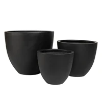 high quality fiberstone material tall garden Small indoor decorative plant pots planter