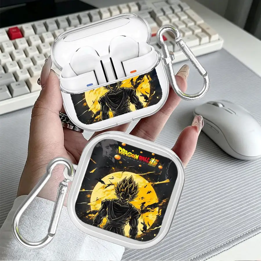 Фото Чехол D-ragonS B-allS с мультяшным рисунком для Redmi Galaxy Buds 6 Active, 8 Active, 8 Lite, 5, 7, 6 Pro, прозрачный чехол для наушников с крючком №1