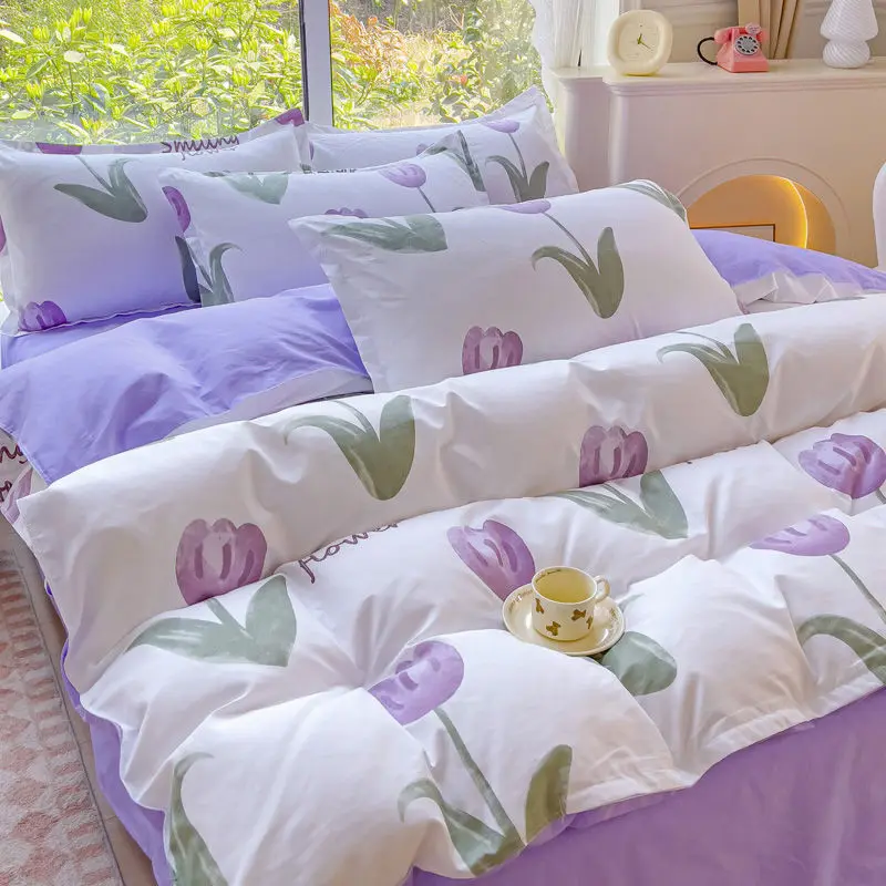 Комплект постельного белья из 100% хлопка на весну-осень