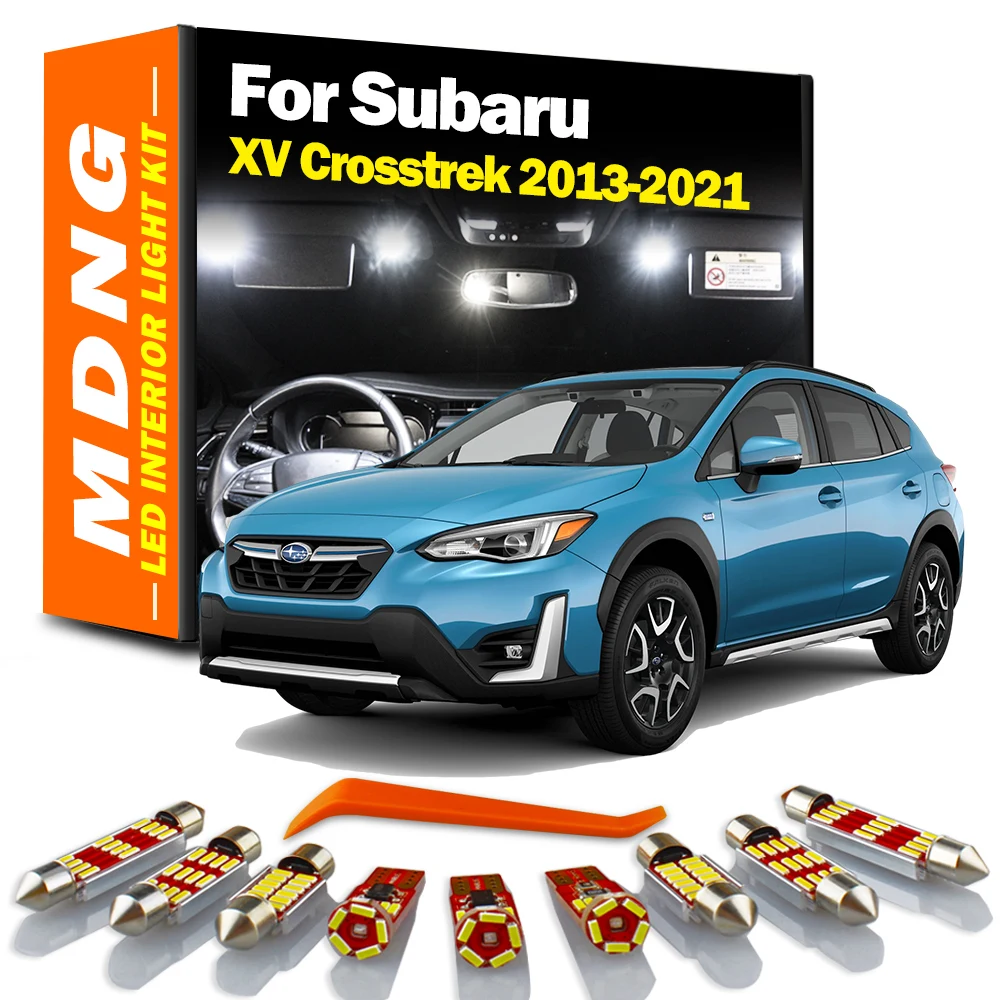 

MDNG 8Pcs Canbus For Subaru XV Crosstrek 2013 2014 2015 2016 2017 2018 2019 2020 2021 LED Interior Map Dome Light Kit Led Bulbs