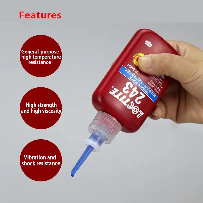 Винтовой Клей 50 мл Loctite 243 анаэробный клей для фиксации резьбы 241 242 262 271 всех видов