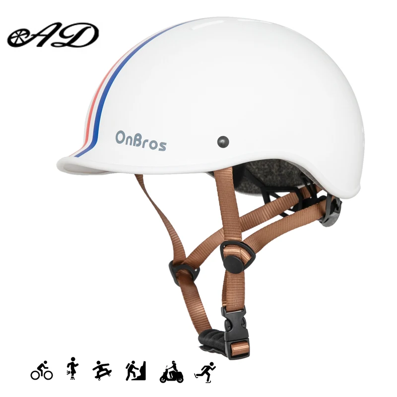 Sell Hot Eps High Quality Adult Bicycle Helmet For Skateboard Cycling Bike Hard Hat Road Riding Retro Half Helmet Size 55 - 61CM