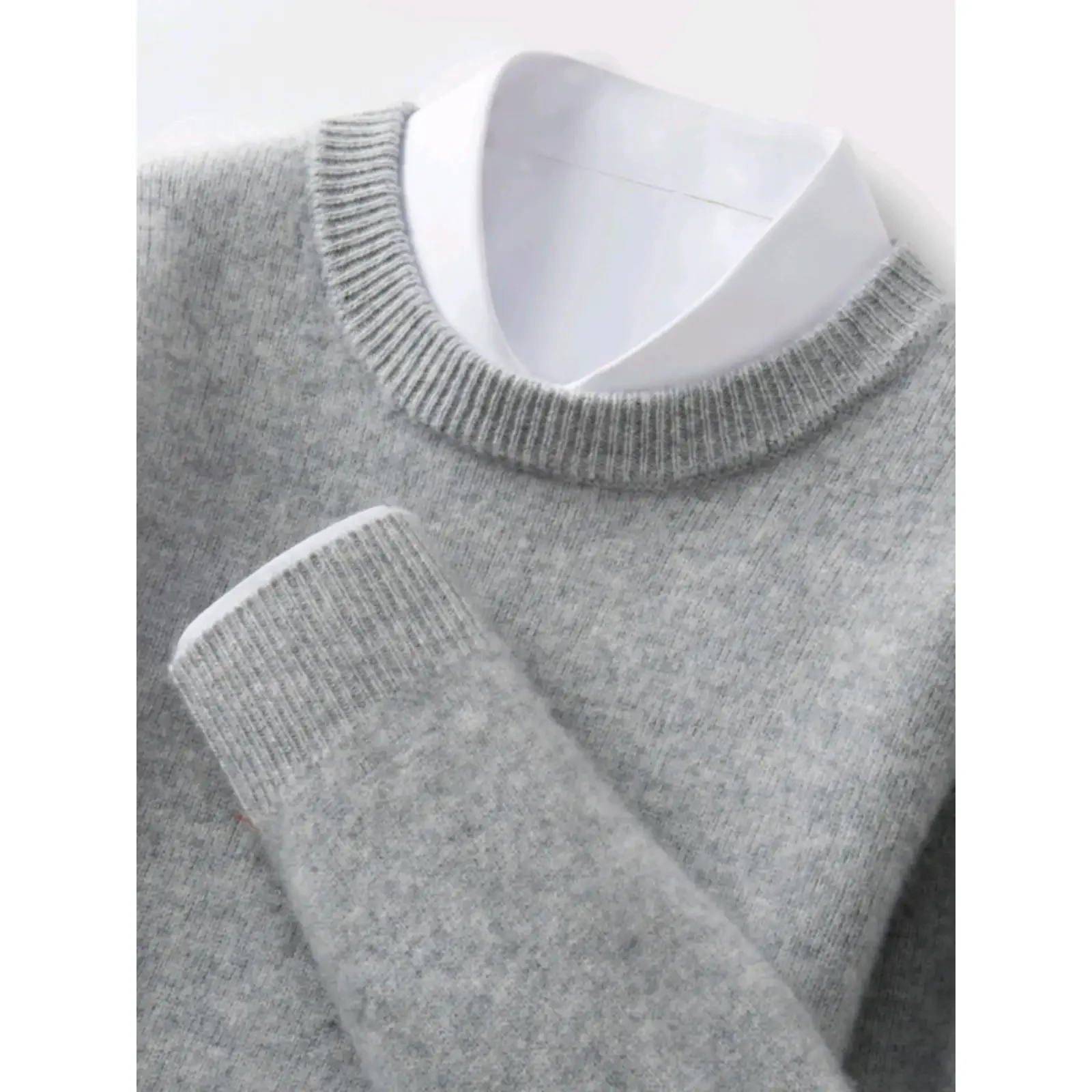 Thickened Double-Shearling Sweater Men's Round Neck Outerwear Warm Base Camisole Autumn/Winter From China Mainland |