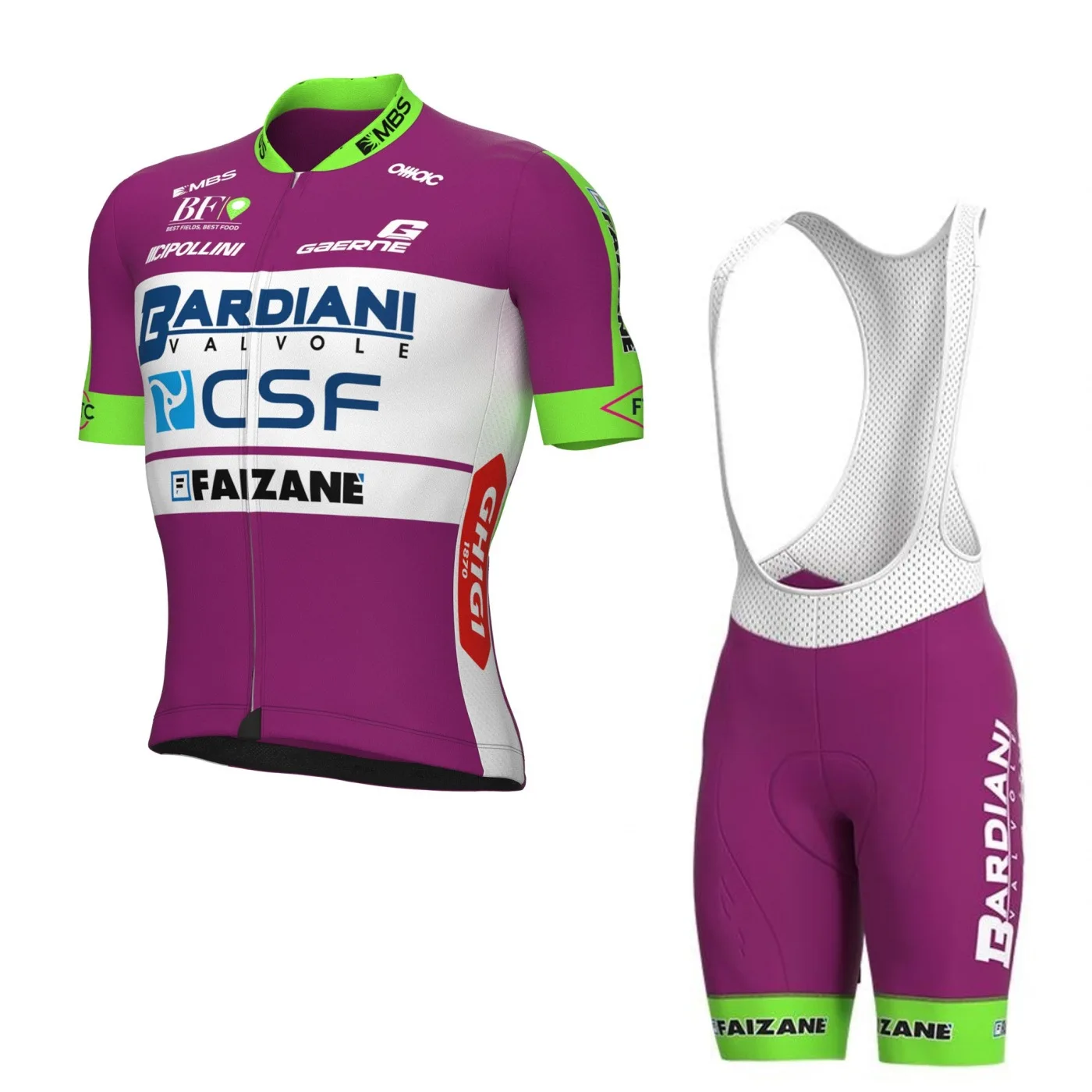 

2022 Team Bardiani CSF Cycling Jersey Set Summer Short Sleeve Bicycle Maillot MTB Cycle Cross Clothing Ropa Ciclismo GEL Pad